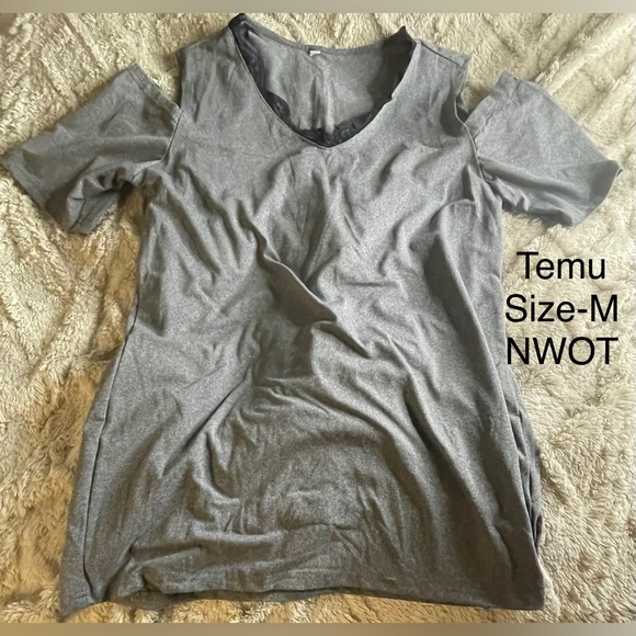 Elegant Gray Short Sleeve Women's Tee - Picture 1 of 1